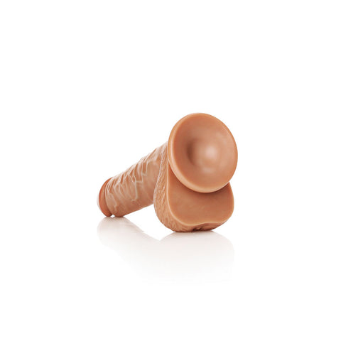 Shots Toys REALROCK Straight Realistic Dildo with Balls Tan - Realistic Dildos