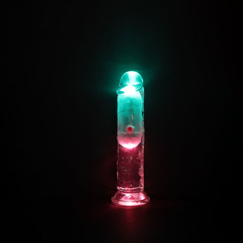 REALROCK No Balls Rechargeable LED Vibrating Dong - Vibrating Dildos