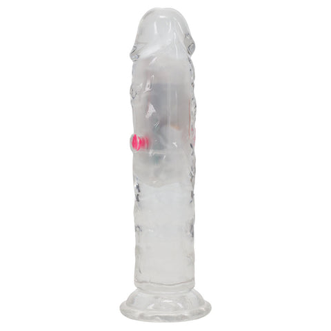REALROCK No Balls Rechargeable LED Vibrating Dong - Vibrating Dildos