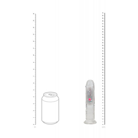 REALROCK No Balls Rechargeable LED Vibrating Dong - Vibrating Dildos