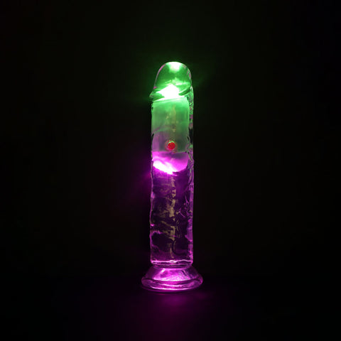 REALROCK No Balls Rechargeable LED Vibrating Dong - Vibrating Dildos
