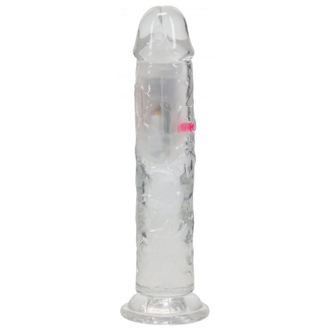 REALROCK No Balls Rechargeable LED Vibrating Dong - Vibrating Dildos