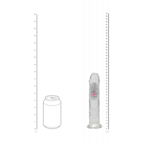 REALROCK No Balls Rechargeable LED Vibrating Dong - Vibrating Dildos