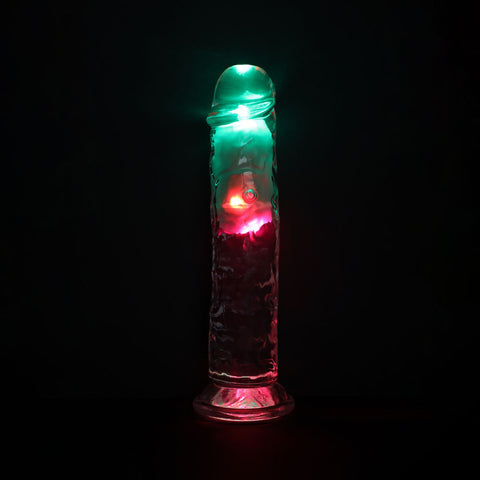 REALROCK No Balls Rechargeable LED Vibrating Dong - Vibrating Dildos