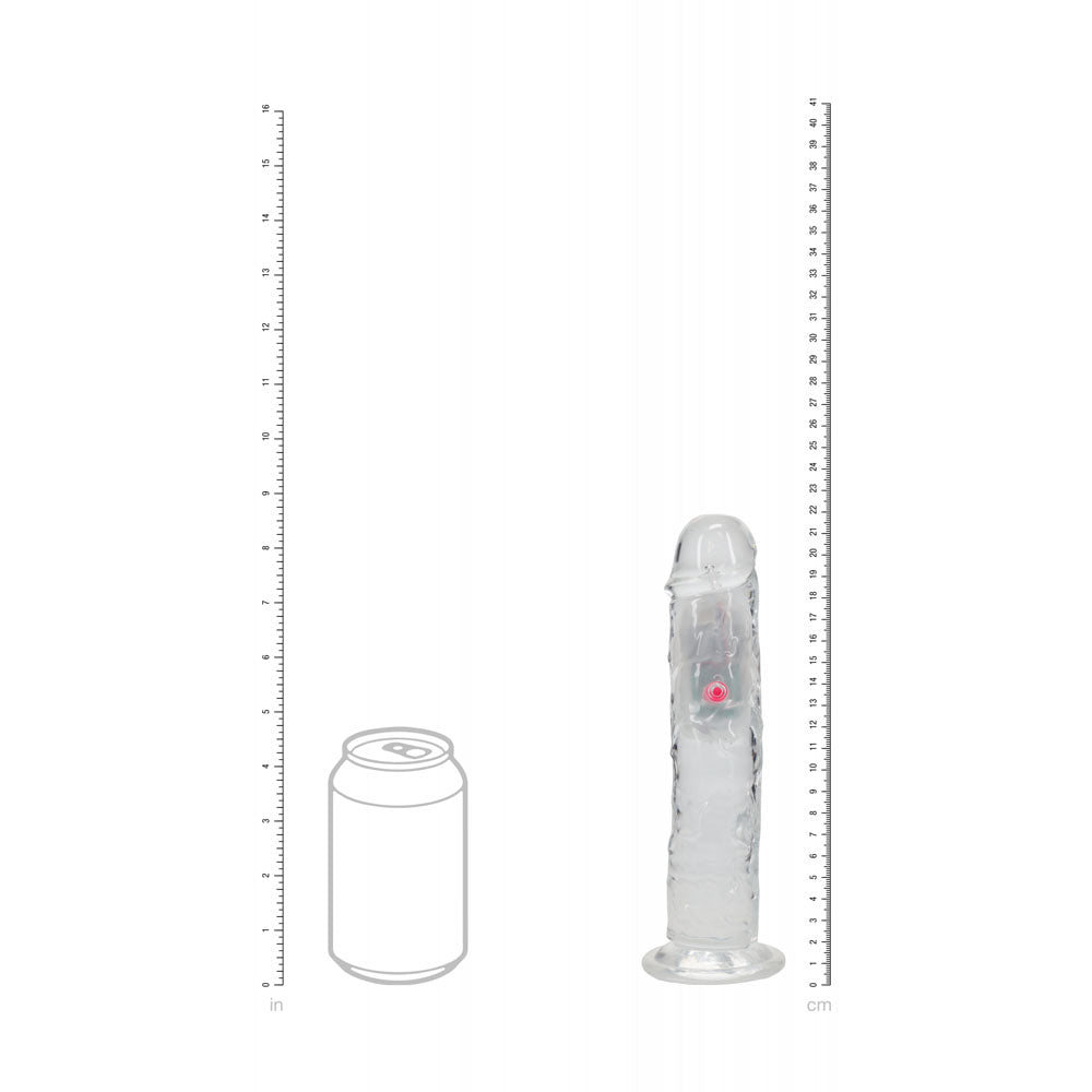 REALROCK No Balls Rechargeable LED Vibrating Dong Vibrating Dildos