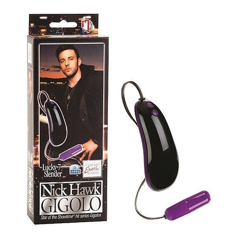 Nick Hawk GIGOLO Lucky 7 Slender by California Exotics - Remote Control Vibrators