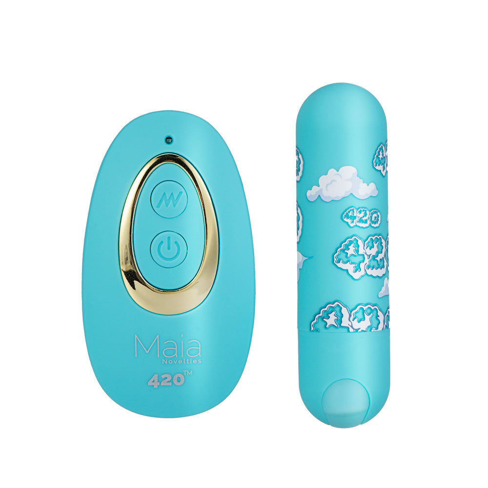 Maia JESSI 420 Remote USB Rechargeable Bullet Vibrator with Wireless Remote Bullet Vibrators