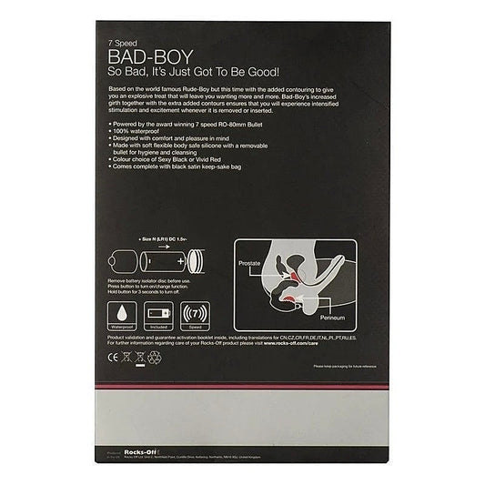 Rocks Off Bad Boy Rechargeable Intense Black - Prostate Toys