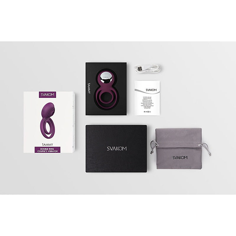 Svakom Tammy Vibrating Double Cock Ring - Vibrating Cock Rings