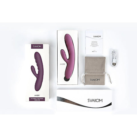 Svakom Avery Deep Thrusting Rabbit Vibrator - Rabbit Vibrators