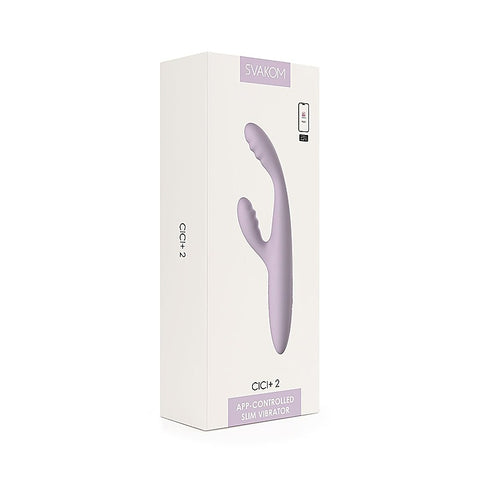 Svakom Cici + 2 App Controlled Slim Rabbit Vibrator - Rabbit Vibrators