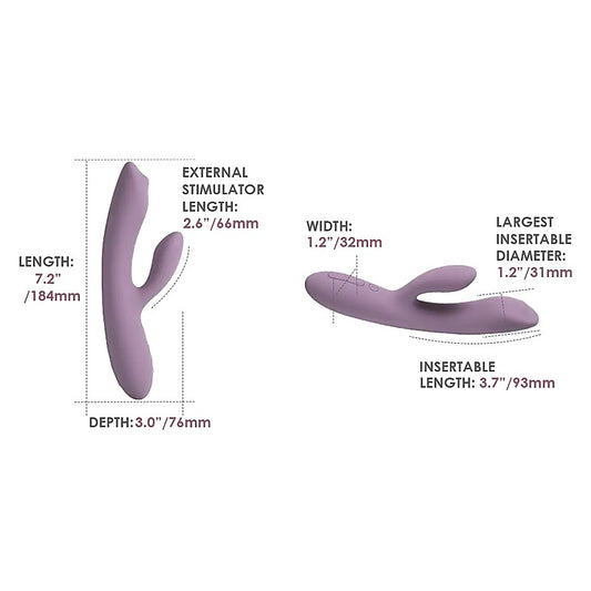 Svakom Trysta Neo G-Spot Rabbit Vibrator Romantic Rose