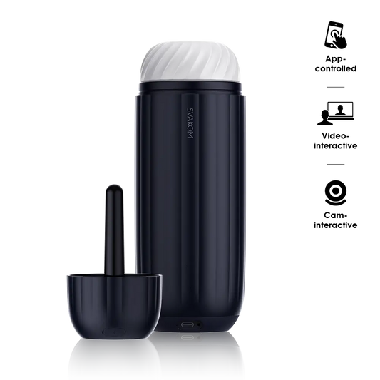 Svakom Sam Neo 2 Pro Sucking and Vibrating Male Masturbator - Masturbators and Strokers