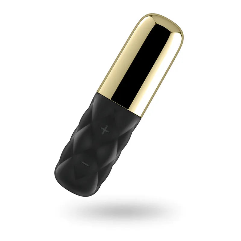 Satisfyer Mini Sparking Darling USB Rechargeable Mini Bullet Vibrator Gold/Black Bullet Vibrators