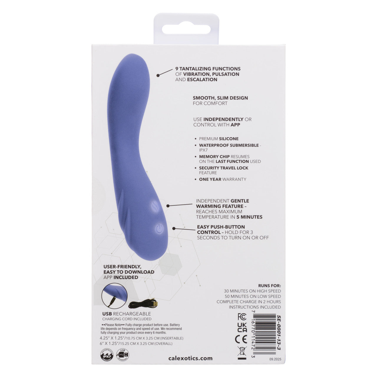 CalExotics Connect G Spot Pleasure Warming Wand - G-Spot Vibrators