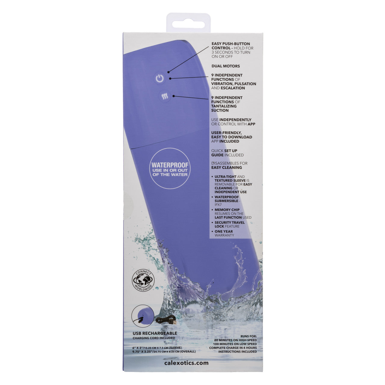 CalExotics Connect Male Stroker with Vibration and Suction Masturbators and Strokers