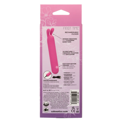 California Exotics First Time Rechargeable Flicker Massager - Personal Massagers