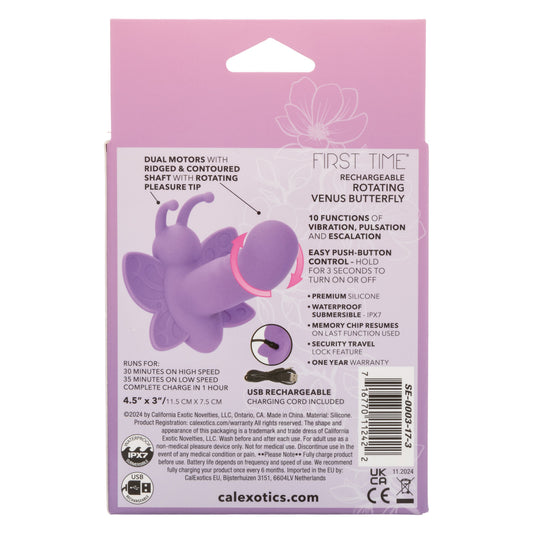 CalExotics First Time Rotating Venus Butterfly Massager {% if variant != 'Default Title' and variant != blank %} {% endif %} Clit Ticklers and Pulsators