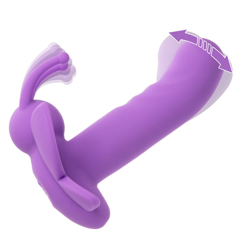 CalExotics First Time Rotating Venus Butterfly Massager - Clit Ticklers and Pulsators
