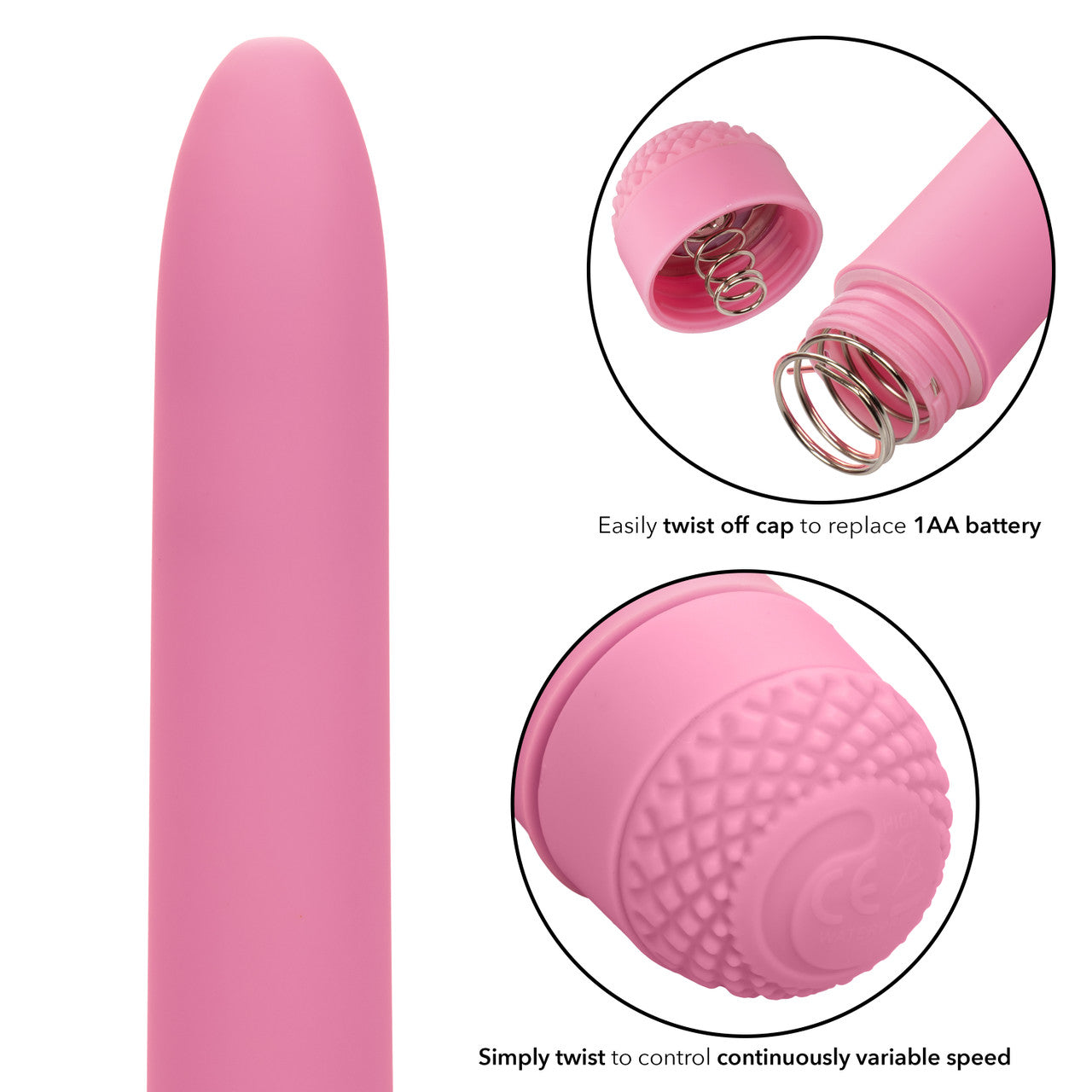 CalExotics First Time Power Vibrator Pink Personal Massagers