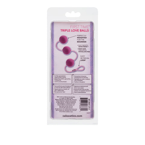 CalExotics First Time Love Balls Triple Lover Pink - Personal Massagers
