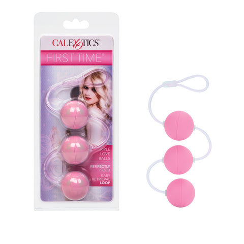 CalExotics First Time Love Balls Triple Lover Pink - Personal Massagers