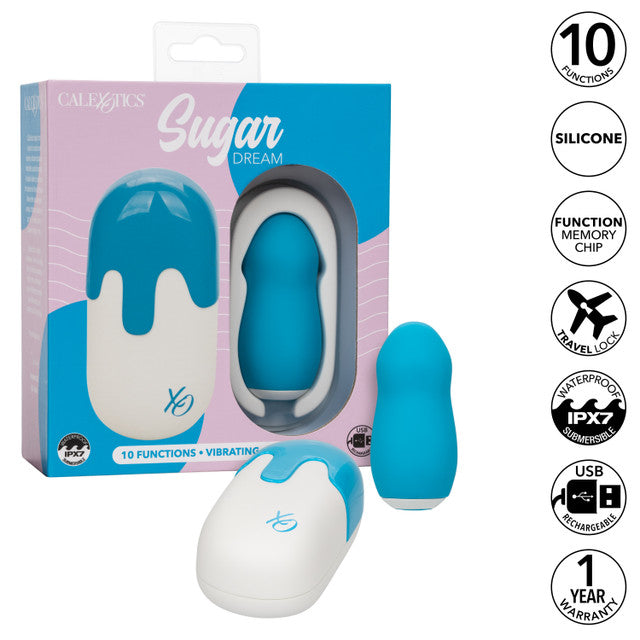 California Exotics Sugar Dream 10 Function Love Eggs Blue Love Eggs and Kegel Exercisers