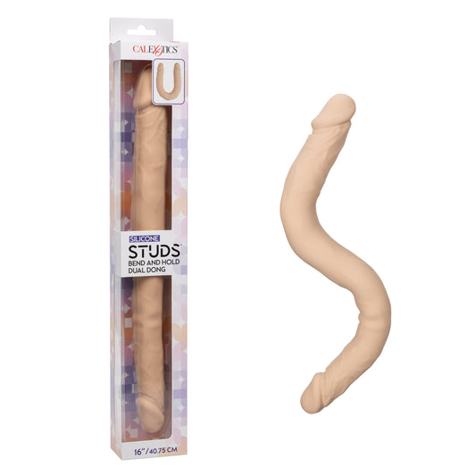 CalExotics Silicone Studs 16 Inch Bend And Hold Dual Dong - Double Ender