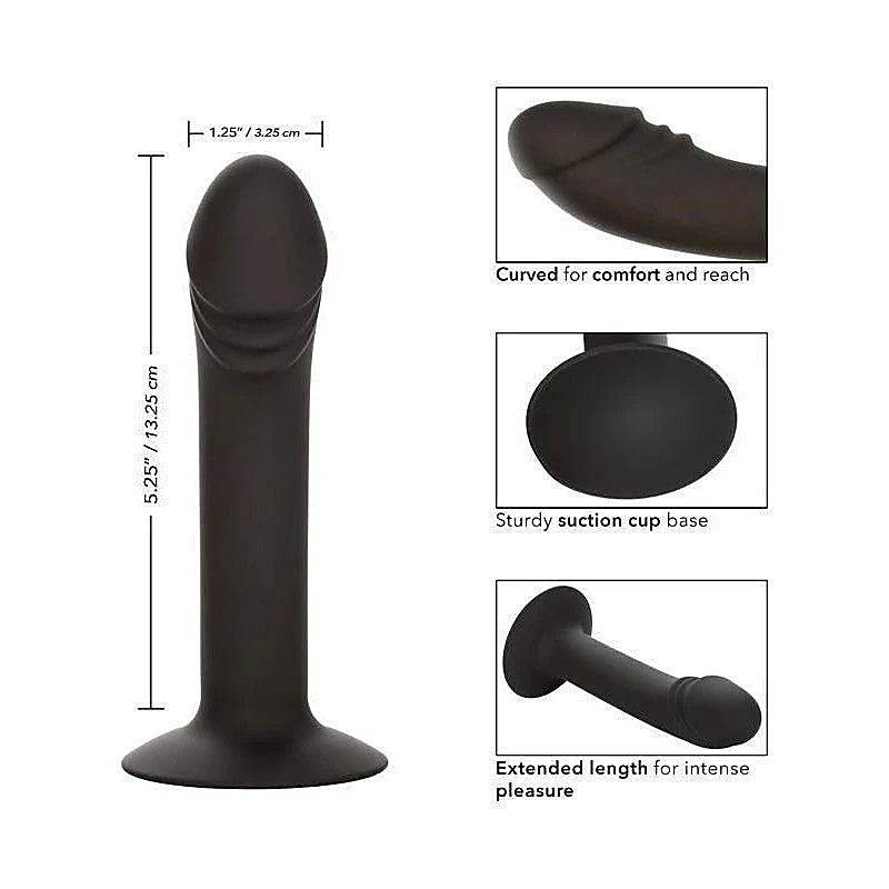 Silicone Curved Anal Dildo With Suction Cup - Anal Dildos