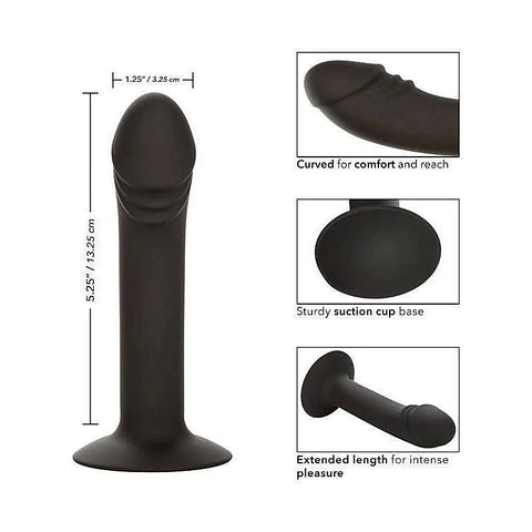 Silicone Curved Anal Dildo With Suction Cup - Anal Dildos