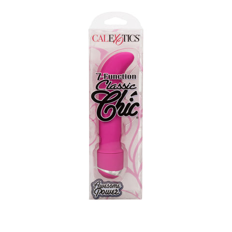 CalExotics 7 Function Classic Chic Mini G Massager Pink - Waterproof Vibrators