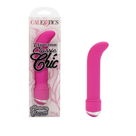 CalExotics 7 Function Classic Chic Mini G Massager Pink Waterproof Vibrators