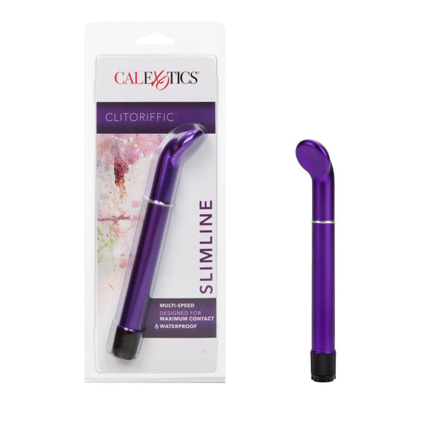 CalExotics Clitoriffic Spoon Shaped Vibrator Purple Clit Ticklers and Pulsators