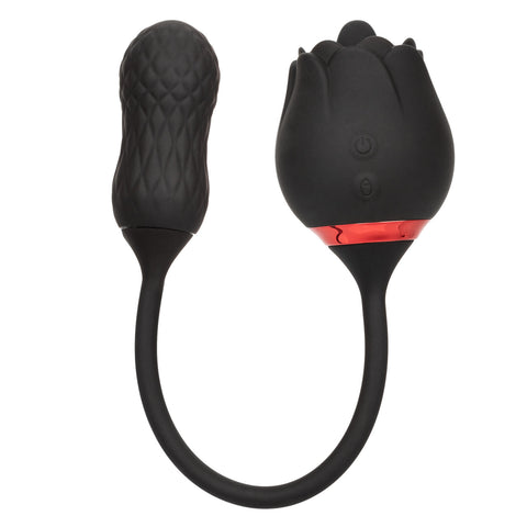 French Kiss Elite Siren 10 Function Clitoral Stimulator Black - Clit Ticklers and Pulsators