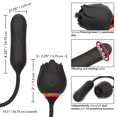 California Exotics Elite Lover Clitoral Vibrator Black - Clit Ticklers and Pulsators