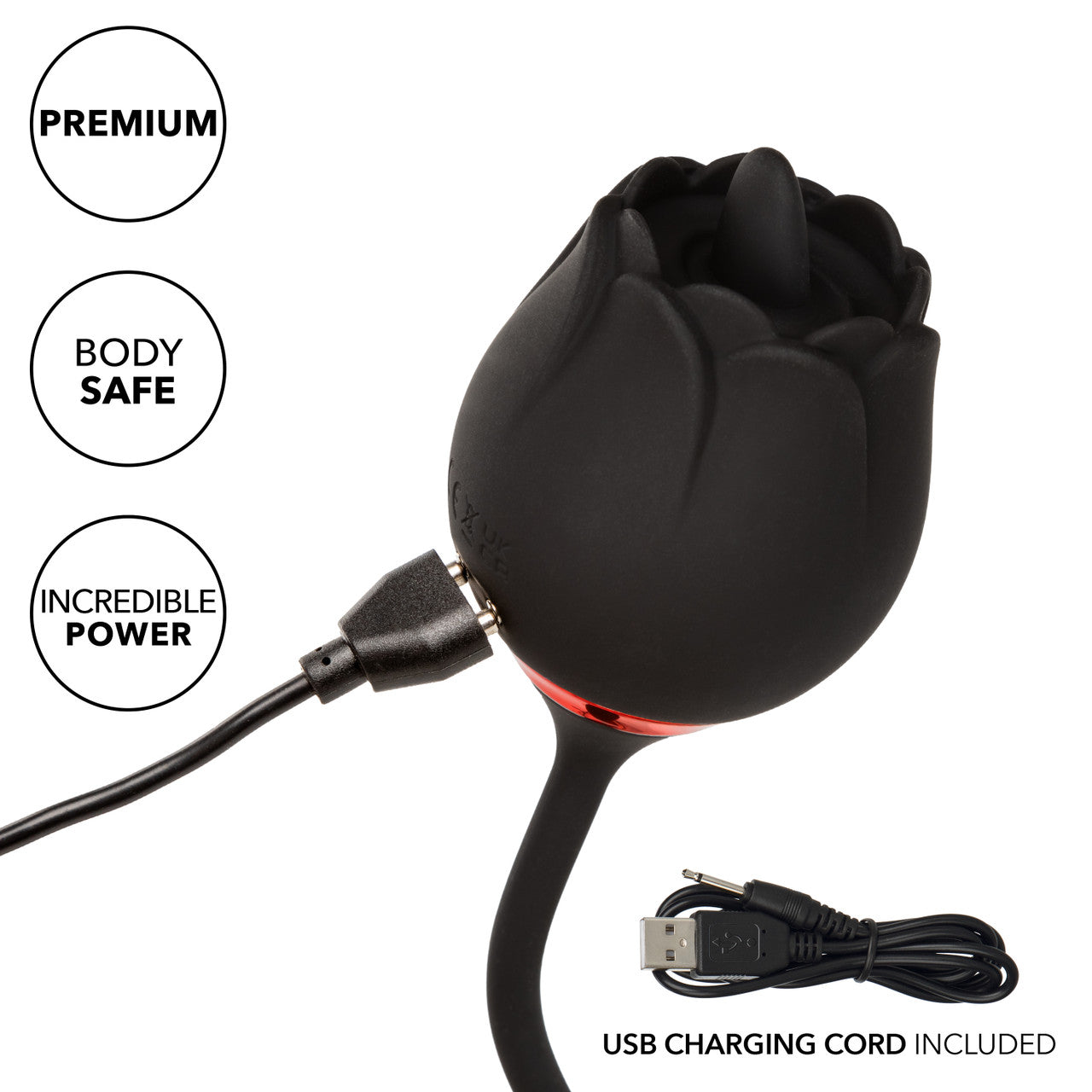 California Exotics Elite Lover Clitoral Vibrator Black Clit Ticklers and Pulsators