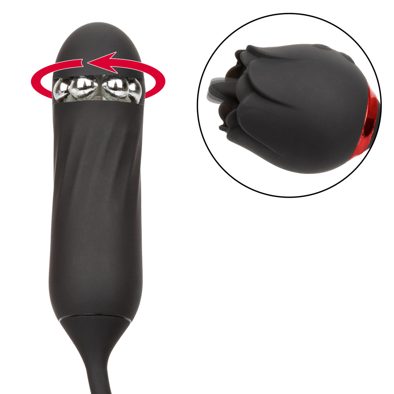California Exotics Elite Lover Clitoral Vibrator Black Clit Ticklers and Pulsators