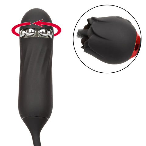 California Exotics Elite Lover Clitoral Vibrator Black - Clit Ticklers and Pulsators