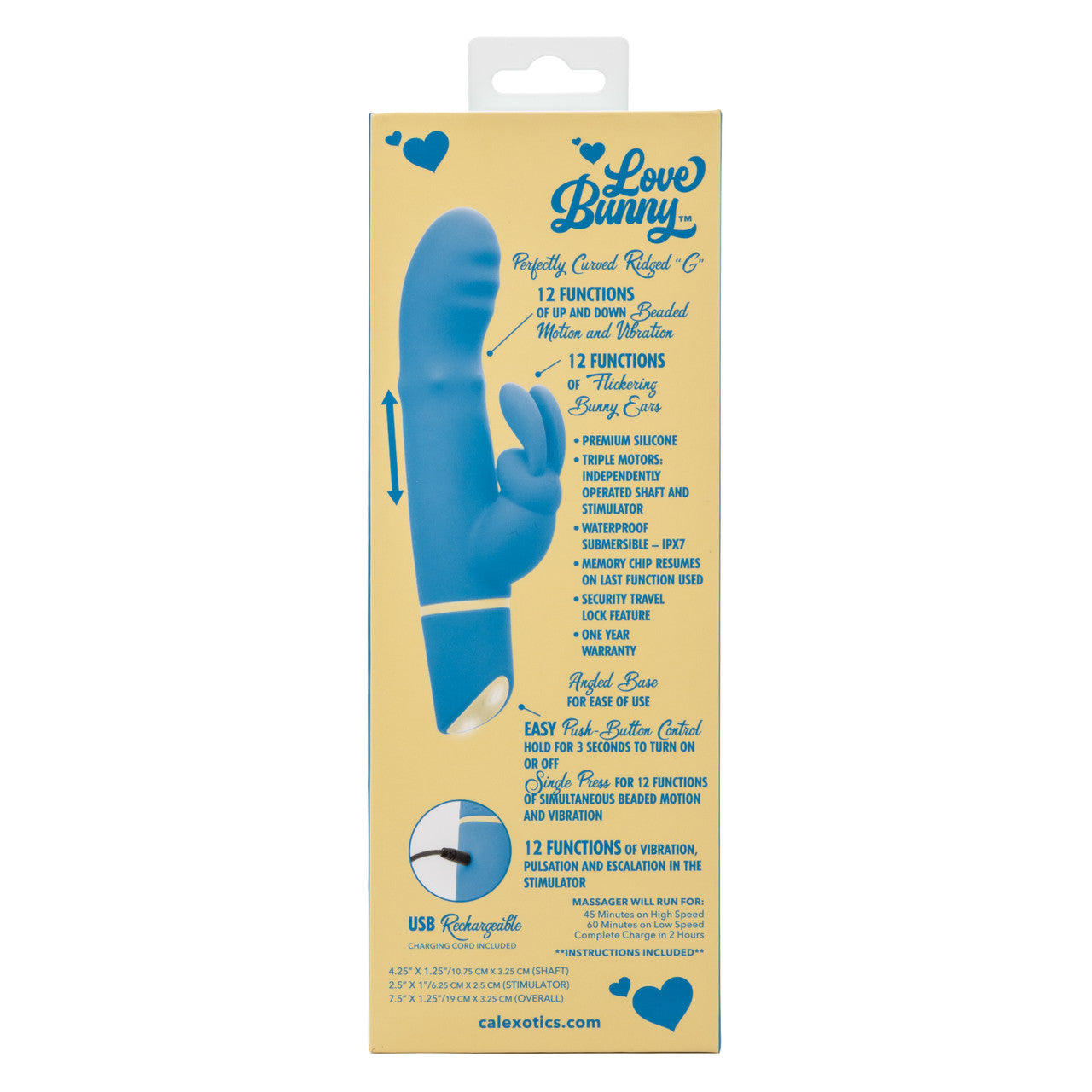 CalExotics Love Bunny Beaded G Bunny Rabbit Vibrator Rabbit Vibrators
