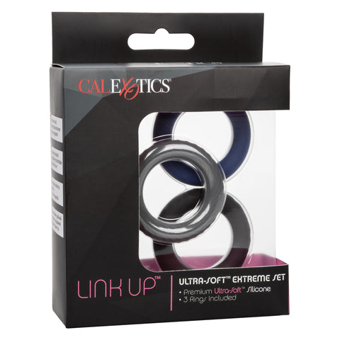 Link Up Ultra-Soft Extreme Stretchy Cock Ring Set - Cock Rings