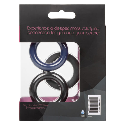 Link Up Ultra-Soft Extreme Stretchy Cock Ring Set - Cock Rings
