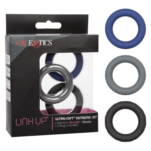Link Up Ultra-Soft Extreme Stretchy Cock Ring Set - Cock Rings