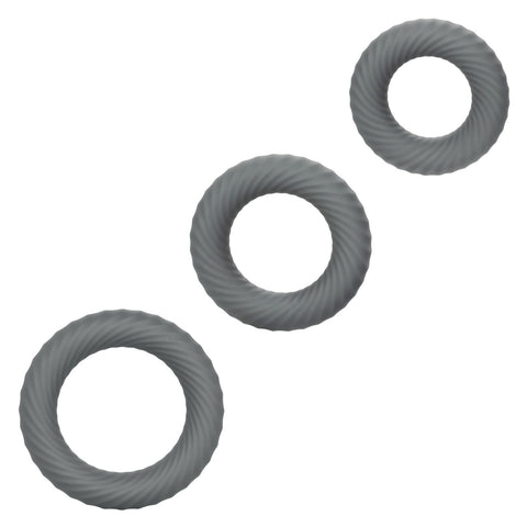 Link Up Ultra-Soft Ultimate Stretchy Male Cock Ring Set - Stretchy Cock Rings