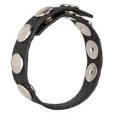 California Exotics Ares Leather Multi Snap Cock Ring - Cock Rings