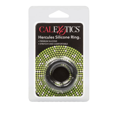 CalEoxtics Hercules Stretchy Silicone Cock Ring Black - Cock Rings