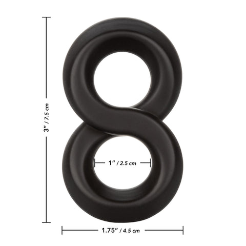 CalExotics Alpha Ultra-Soft Crazy 8 Mens Cock Ring - Stretchy Cock Rings