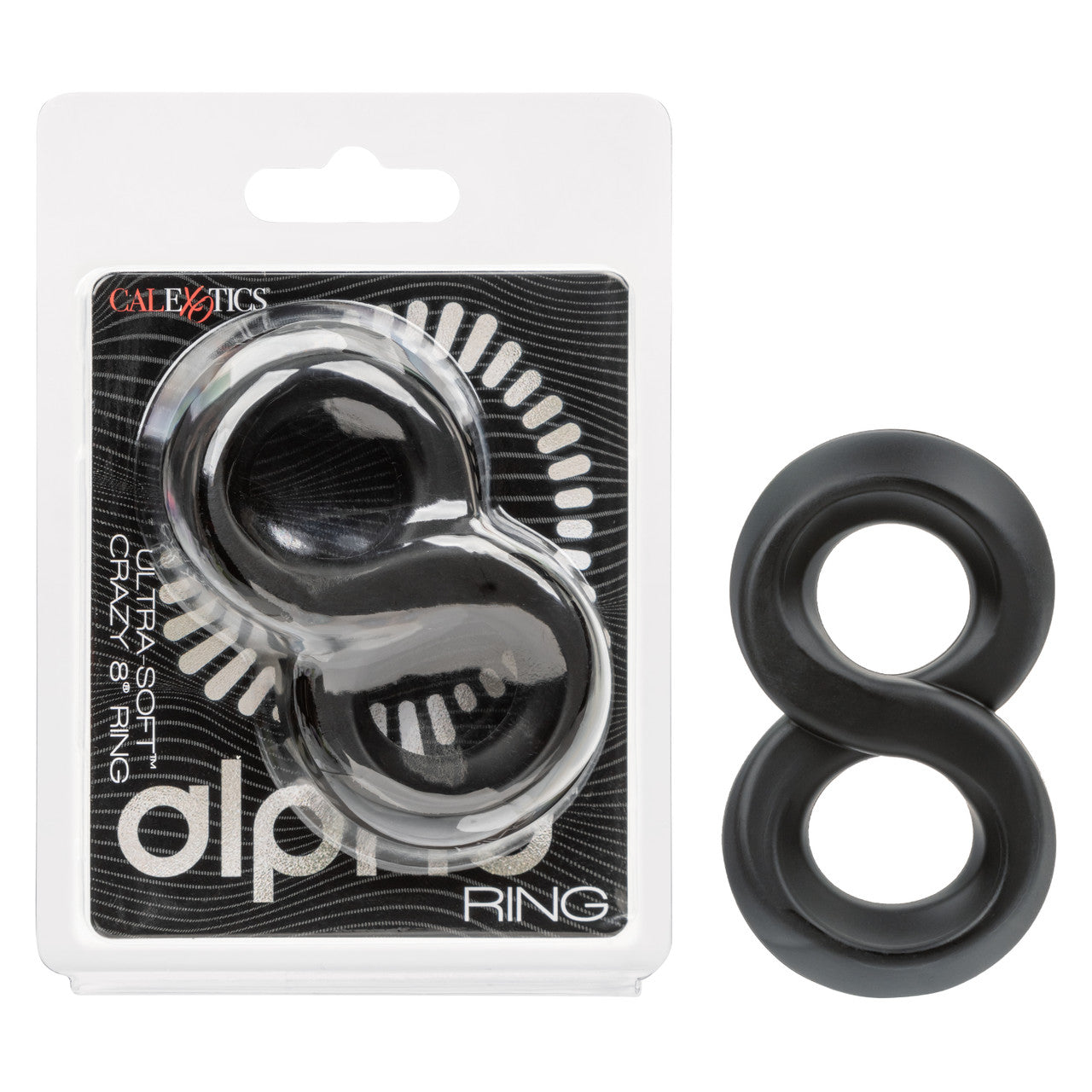 CalExotics Alpha Ultra-Soft Crazy 8 Mens Cock Ring Stretchy Cock Rings