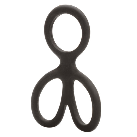 CalExotics Silicone Ball Spreader Erection Enhancer - Stretchy Cock Rings