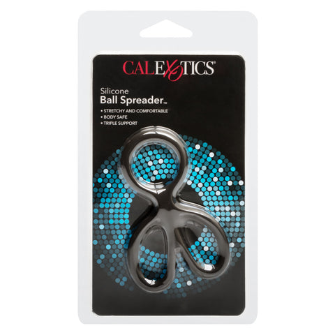 CalExotics Silicone Ball Spreader Erection Enhancer - Stretchy Cock Rings