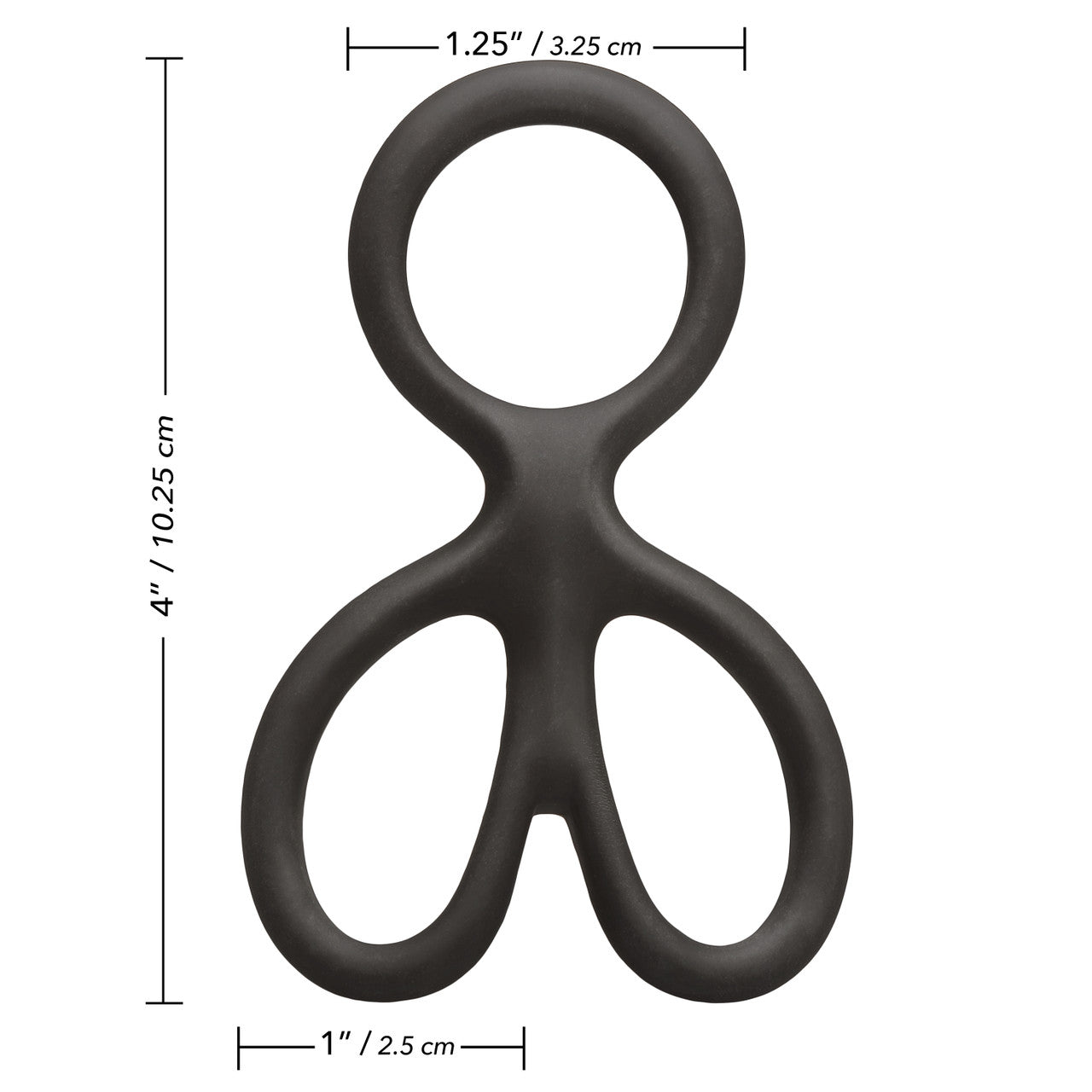 CalExotics Silicone Ball Spreader Erection Enhancer Stretchy Cock Rings